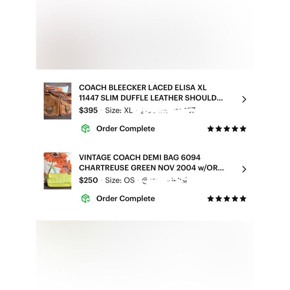 RARE COACH BAG SALES RECENT 5-STAR CUSTOMER RATINGS ⭐️⭐️⭐️⭐️⭐️